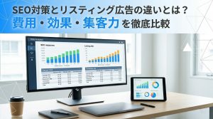 SEO対策とリスティング広告の違いとは？費用・効果・集客力を徹底比較