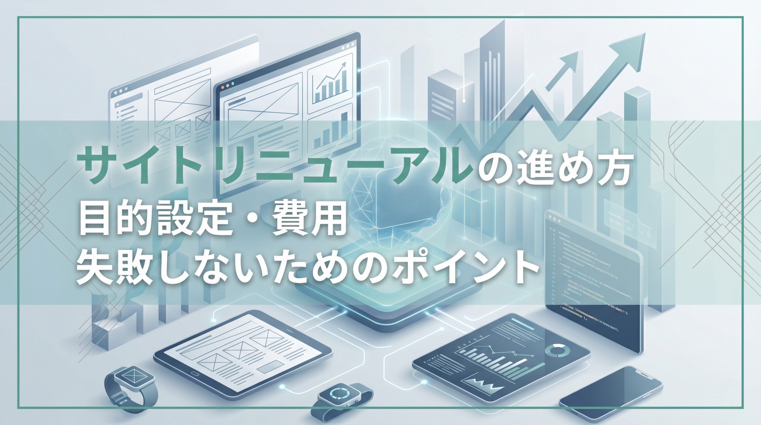 Webサイトリニューアルの進め方　目的設定・費用・失敗しないためのポイント