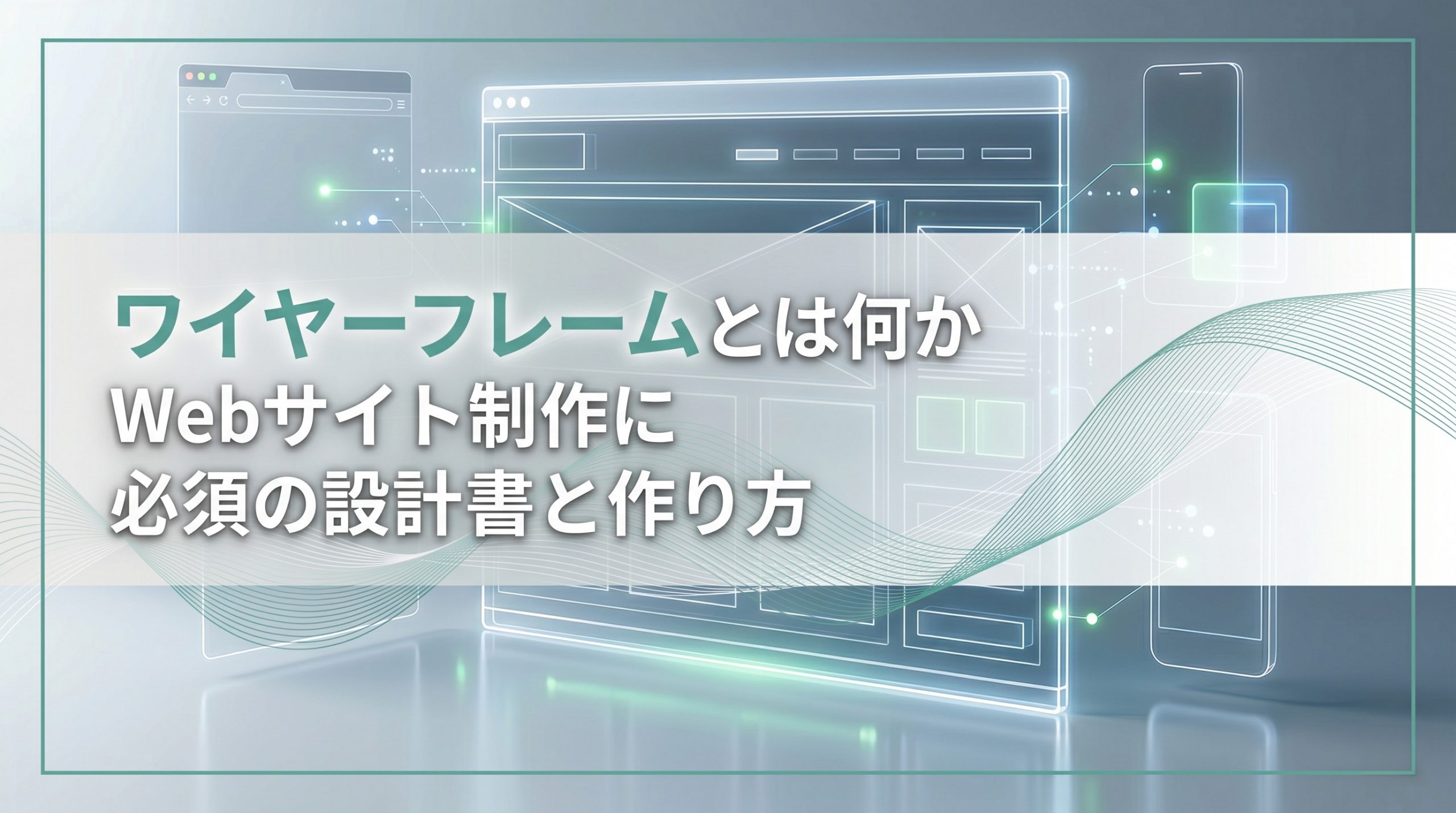 ホームページのワイヤーフレームとは？制作に欠かせない設計書の作り方