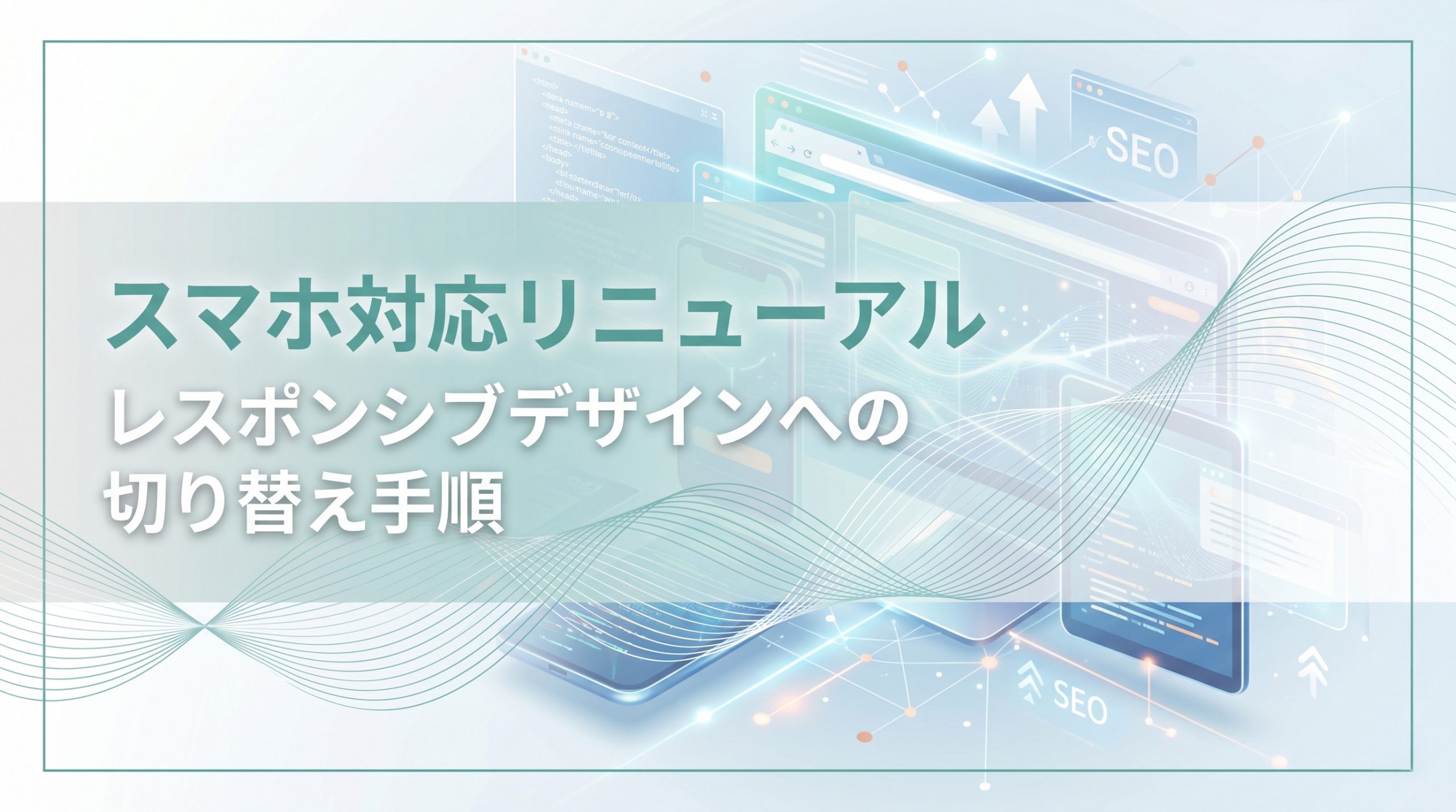 スマホ対応リニューアル　レスポンシブデザインへの切り替え手順